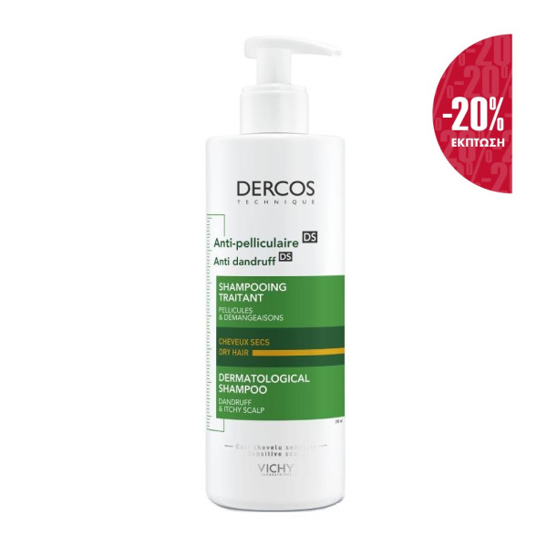 VICHY - DERCOS Shampooing Anti-Dandruff DS - 390ml Dry Hair (-20%)